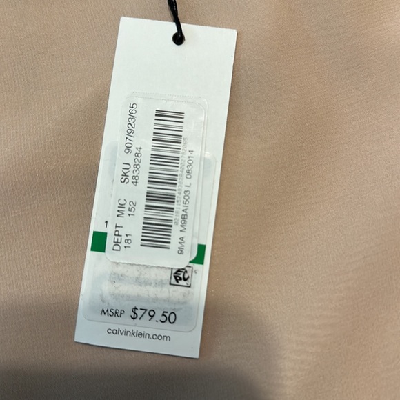 Pink Calvin Klein Blouse *NEW - Picture 3 of 3